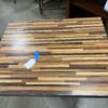 Butcher Block Cocktail Table with Metal Legs