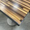 Butcher Block Cocktail Table with Metal Legs
