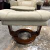 Benchmaster Stress-Free Swivel Reclining Chair w/ Storage Ottoman