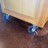 Rolling Butcher Block Kitchen Cart with Storage and Drop Leaf