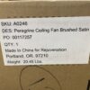 WILLIAM SONOMA Peregrine Ceiling Fan w/ Brushed Satin