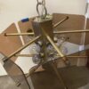 Hexagon Smoked Plexi Glass Chandelier