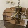 Hexagon Smoked Plexi Glass Chandelier