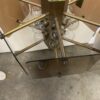 Hexagon Smoked Plexi Glass Chandelier