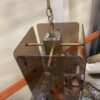 Rectangular Smoked Plexi Glass Chandelier