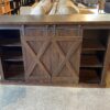 TWIN STAR Sliding Barn Door Media Center