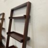 CRATE & BARREL Dark Red Leaning Ladder 5 Tier Bookshelf