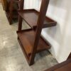 CRATE & BARREL Dark Red Leaning Ladder 5 Tier Bookshelf