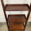 CRATE & BARREL Dark Red Leaning Ladder 5 Tier Bookshelf