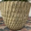 Large Faux Philodendron Plant w/ Textured Pot