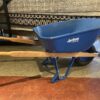 JACKSON Blue Steel 6 Cu. Ft. Wheelbarrow w/ Leg Stabilizers