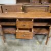 ETHAN ALLEN  Hawke Wood Media Center with Glass Cabinets