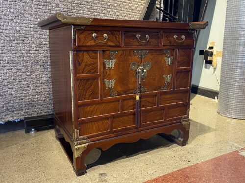 Korean Style 3-Drawer End Table Cabinet