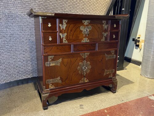 Korean Style 4-Drawer Double Cabinet Scholar's Chest