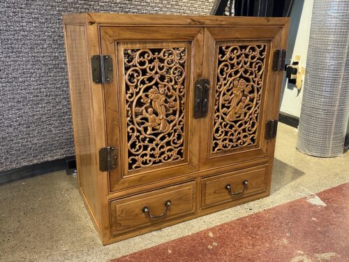 Asian Inspired Either-Side Cut-Out Cabinet