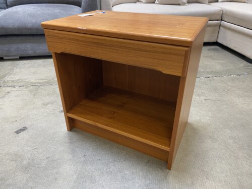 Danish Modern Teak Single Drawer Nightstand