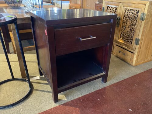 Espresso Brown Single Drawer Nighstand/Side Table