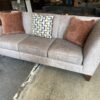 Beige Tweed Asymmetrical Sofa