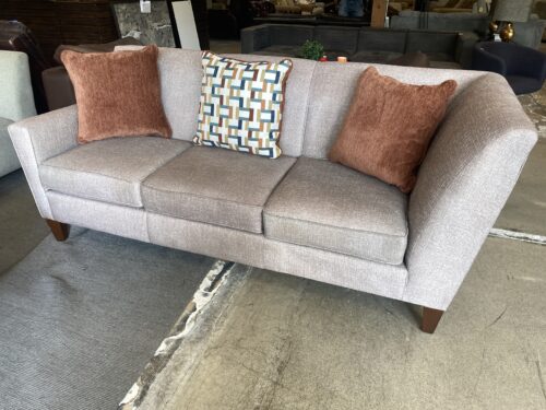 Beige Tweed Asymmetrical Sofa
