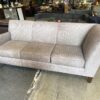 Beige Tweed Asymmetrical Sofa