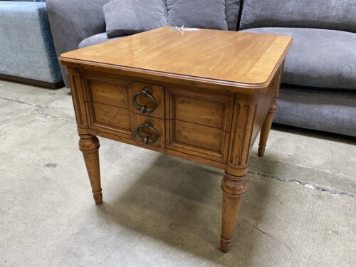 HERITAGE Rustic Natural Oak Spindle Legged NightStand
