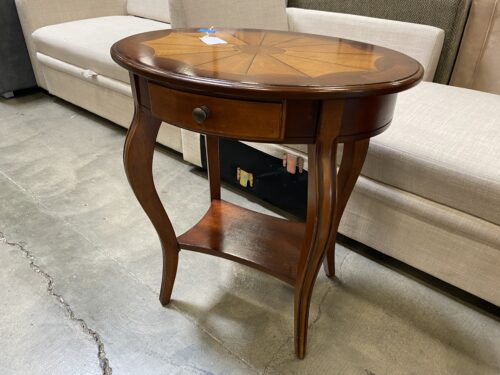 BUTLER Jeanette Polished Side Table with Spider Web Inlay