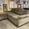 JONATHAN LOUIS Gray Sectional w/ Storage Ottoman