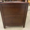 Cherry Toned Double Glass Sliding Door Media Center