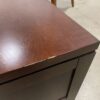 Cherry Toned Double Glass Sliding Door Media Center