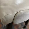 Set of 2 White & Wooden Bar Stools
