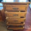 Traditional Warm Tone Tallboy Dresser