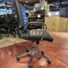Adjustable Height Black & Silver Office Chair