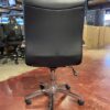 Adjustable Height Black & Silver Office Chair