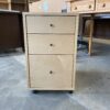 ROOM & BOARD Sequal Solid Maple Rolling 3 Drawer File Cabinet