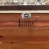 LANE Vintage Red Cedar Blanket Storage Bench with Leather Seat