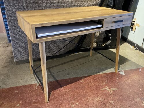 CRATE&BARREL Chic Minimal Desk w/ Keyboard Tray