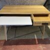 CRATE&BARREL Chic Minimal Desk w/ Keyboard Tray