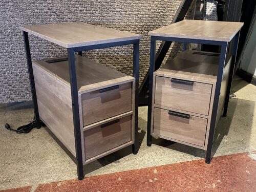 Power Bar 2-Drawer Nightstand Set (2)