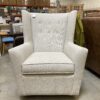 ROOM & BOARD Wren Summer Linen Gliding Chair and Ottoman