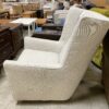 ROOM & BOARD Wren Summer Linen Gliding Chair and Ottoman