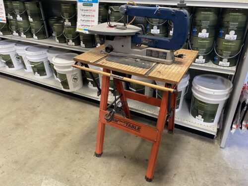 RYOBI 16" Variable Speed Scroll Saw on Stand
