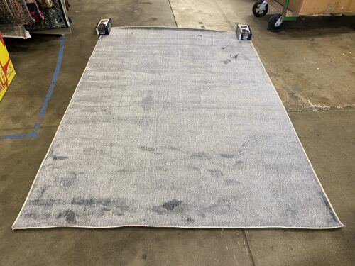 NEW! JONATHAN Y Twyla Shimmery Grey Low Pile Washable Rug