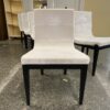 Set of 8 Modern White Velvet Dining Chairs