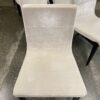 Set of 8 Modern White Velvet Dining Chairs