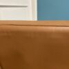 IKEA Morabo Golden Brown Leather Sofa w/ 2 Matching Ottomans