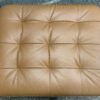 IKEA Morabo Golden Brown Leather Sofa w/ 2 Matching Ottomans