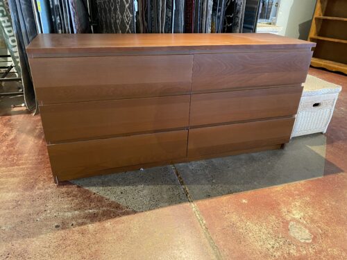 IKEA Malm Six Drawer Dresser in Brown