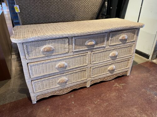 PIER 1 Jamaica Collection Wicker Seven Drawer Dresser