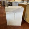 Slim 11" Depth White Single Sink Bathroom Vanity