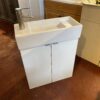 Slim 11" Depth White Single Sink Bathroom Vanity